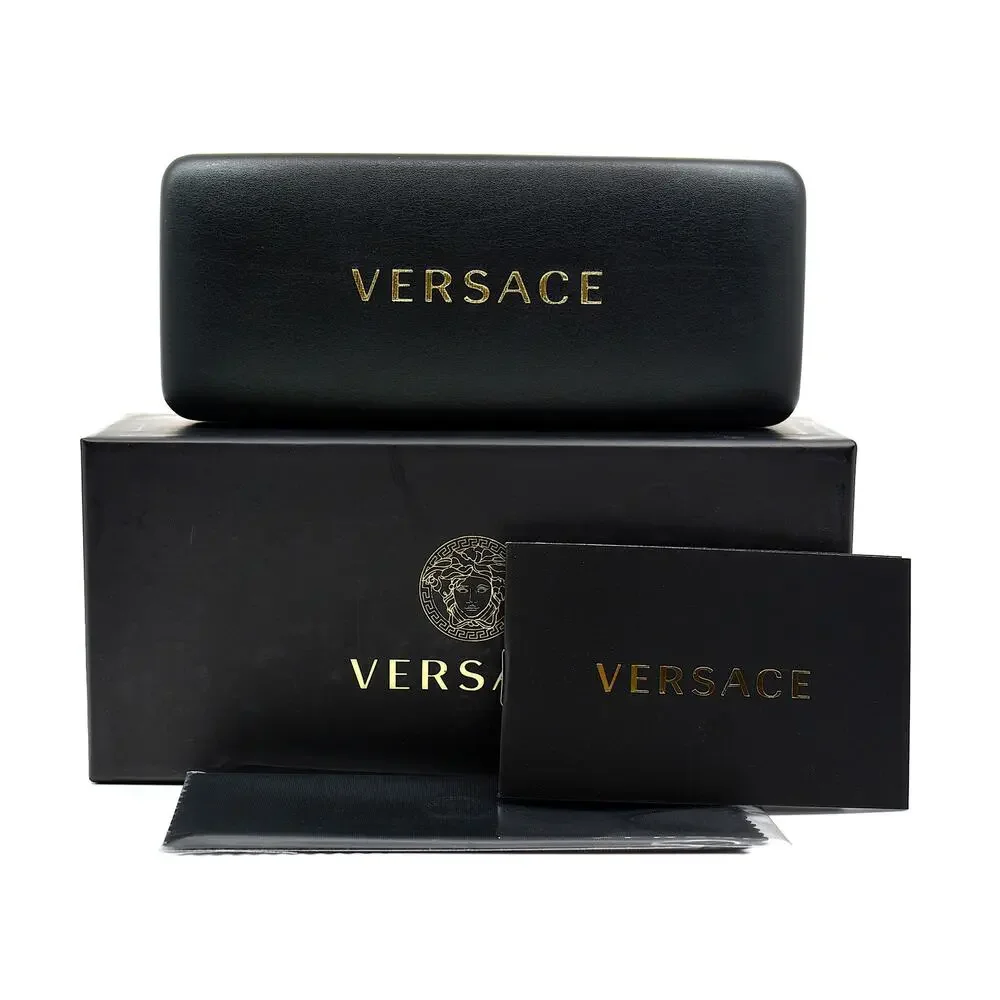 NEW VERSACE VE3299B 5324 TRANSPARENT BROWN AUTHENTIC EYEGLASSES FRAME